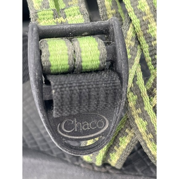 Chaco Womens Z/2 Classic Sandals W8 Black & Green Adjustable Straps Vibram Sole - Picture 5 of 7